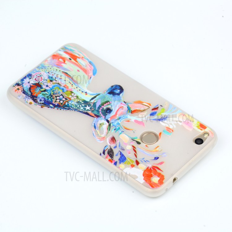 Noctilucent Flexible TPU Phone Case for Huawei P8 Lite (2017) / Honor 8 Lite - Colorized Deer-4
