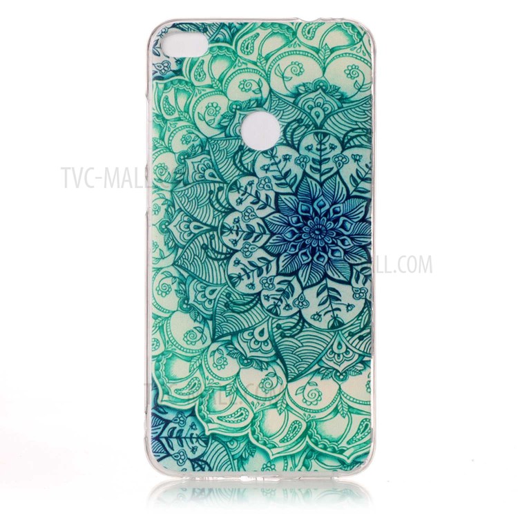Pattern Printing TPU Case for Huawei P8 Lite (2017) / Honor 8 Lite - Henna Lotus-1