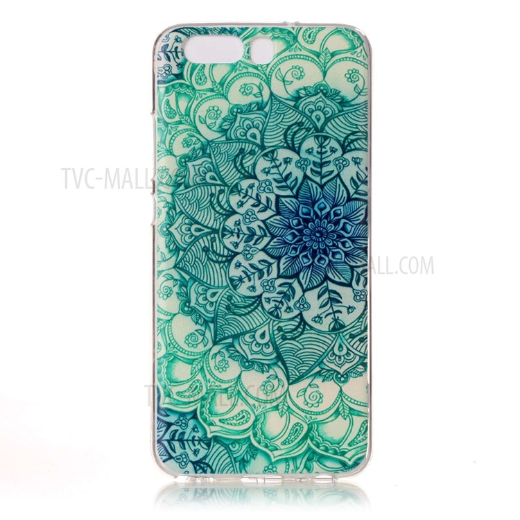Pattern Printing TPU Flexible Case for Huawei P10 - Henna Lotus-1