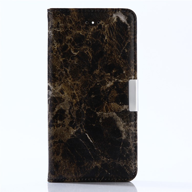 Marble Pattern Leather Wallet Case with Stand for Huawei Honor 8 Pro / Honor V9 - Black-1