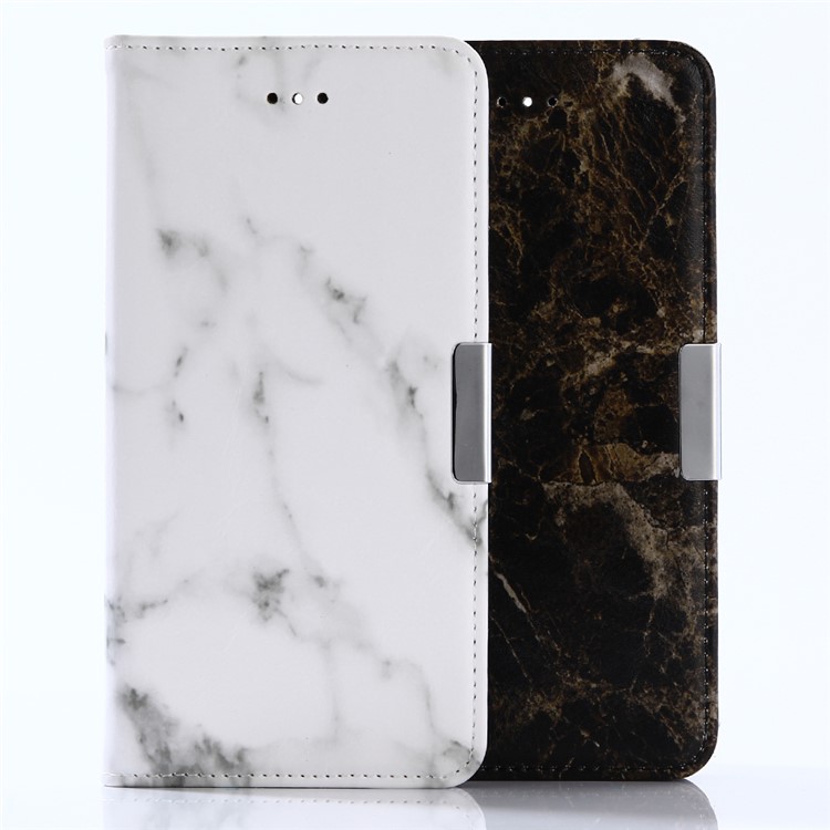 Marble Pattern Leather Wallet Case with Stand for Huawei Honor 8 Pro / Honor V9 - Black-5