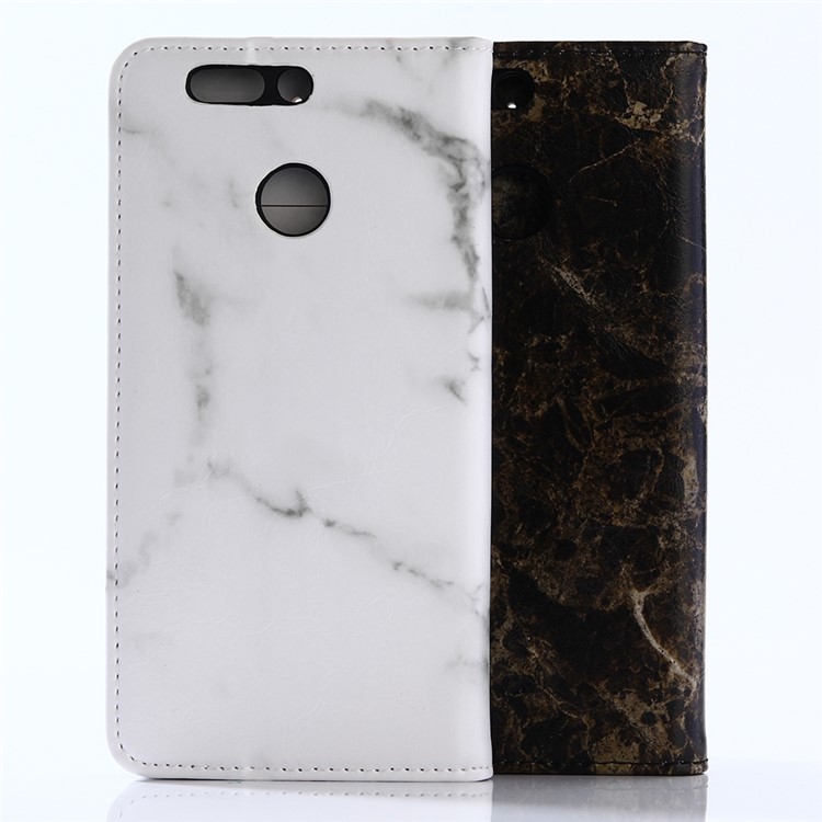Marble Pattern Leather Wallet Case with Stand for Huawei Honor 8 Pro / Honor V9 - Black-6