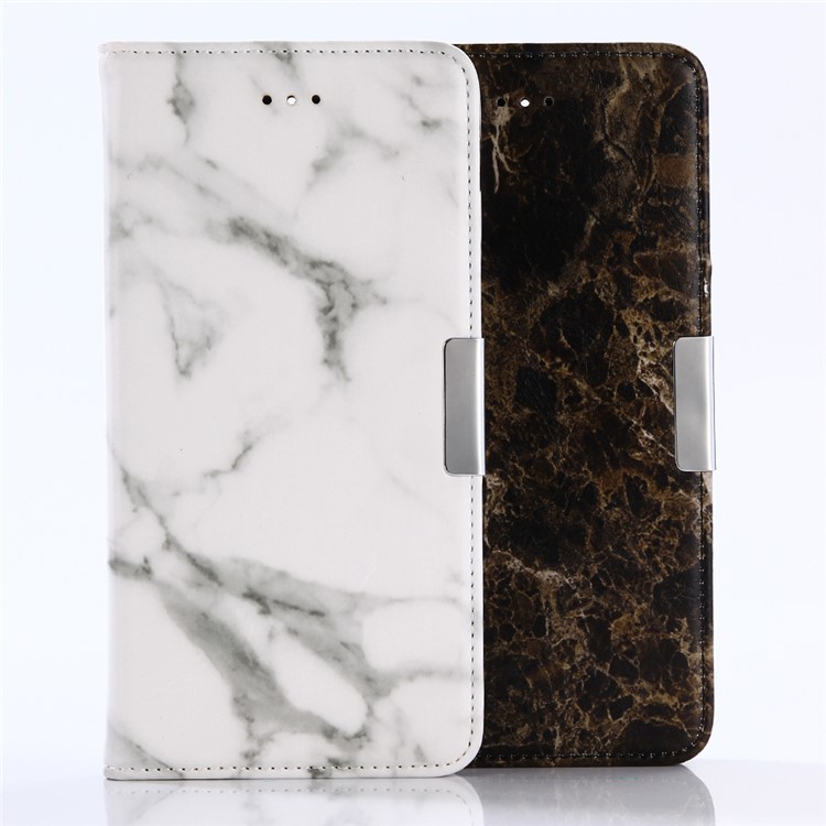 Marble Pattern Stand Leather Wallet Case Accessory for Huawei Honor 8 Pro / Honor V9 - Black-5