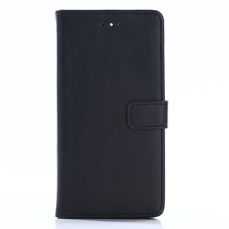 Retro Style Crazy Horse Texture Leather Wallet Case for Huawei P10 - Black-1