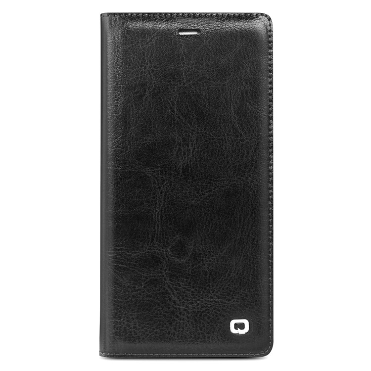 QIALINO Classical Cowhide Leather Case Shell for Huawei P10 Plus - Black-4
