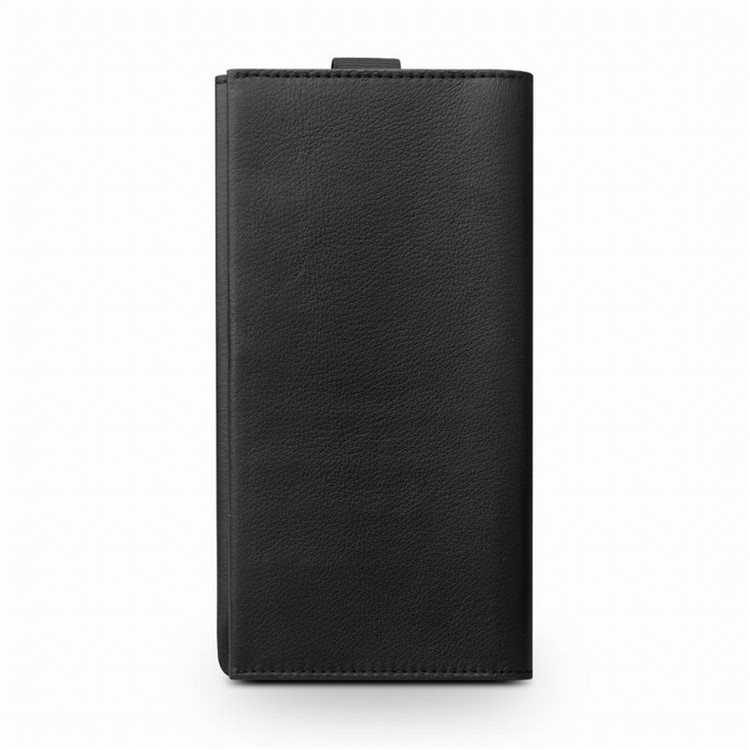 QIALINO wallet Genuine Leather Mobile Phone Pouch Shell for Huawei Honor 8 Pro / Honor V9 - Black-3