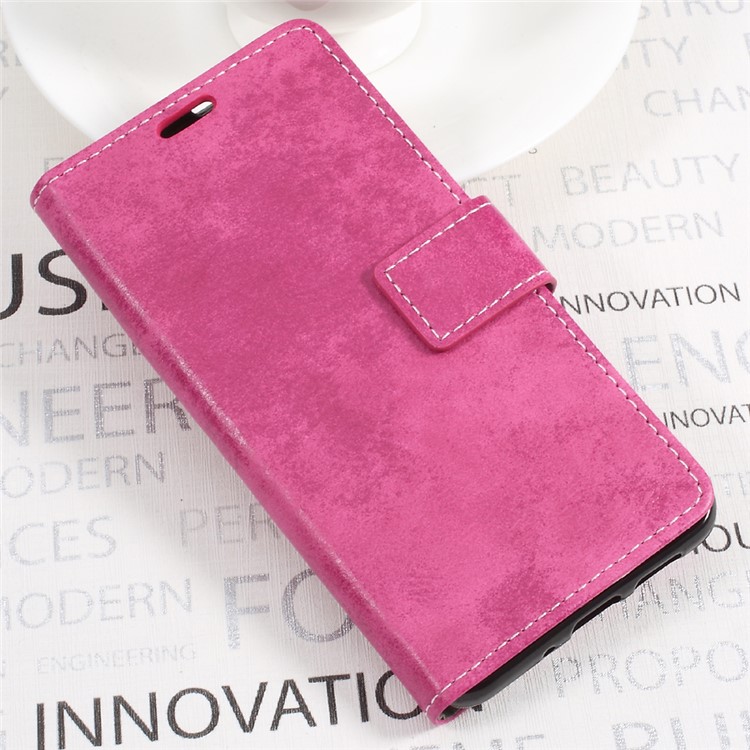 Retro Style Leather Wallet Mobile Phone Case for Huawei P10 Lite - Rosed-3