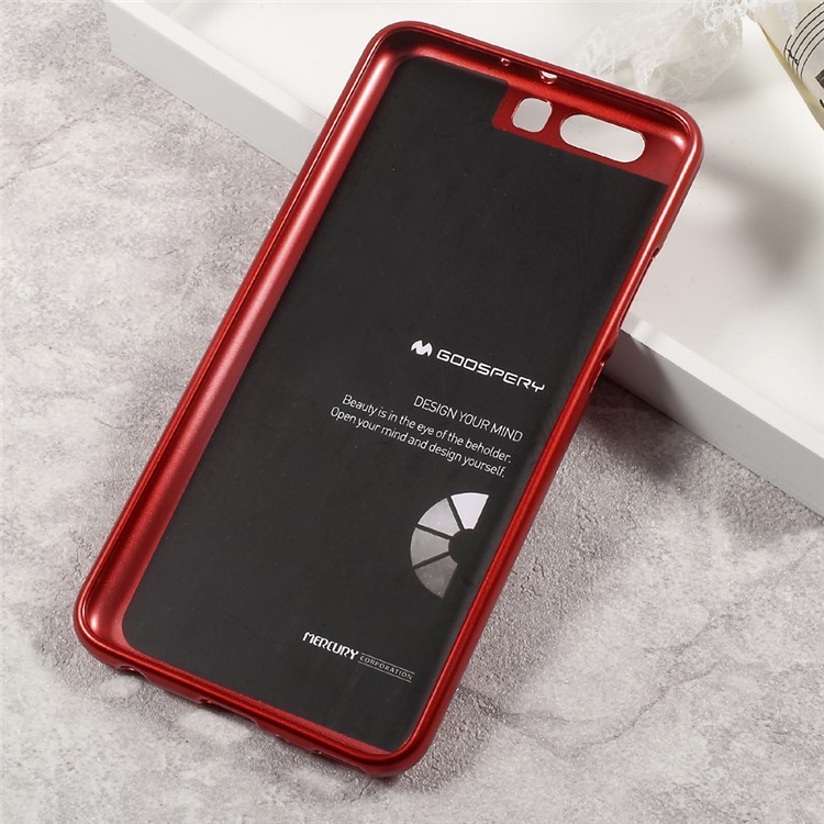 MERCURY GOOSPERY for Huawei P10 Plus Finger Ring Kickstand TPU Phone Cover - Red-6