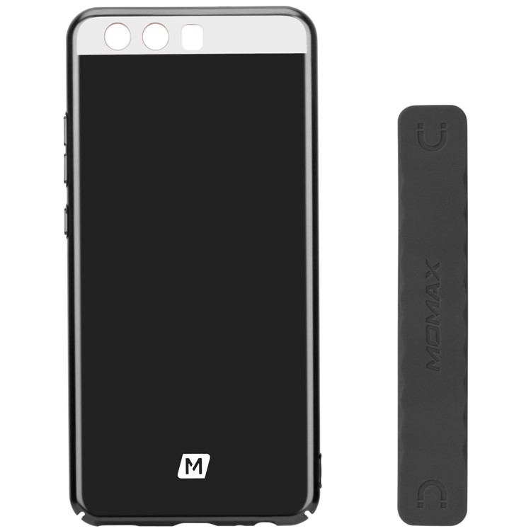 MOMAX Plating Matte Metallic PC Wrapped Back Case for Huawei P10 - Black-10