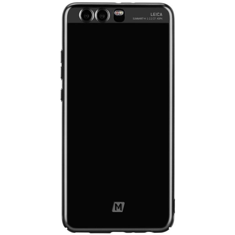 MOMAX Plating Matte Metallic PC Wrapped Back Case for Huawei P10 - Black-2