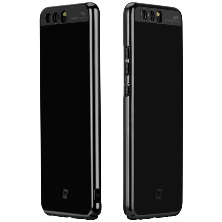 MOMAX Plating Matte Metallic PC Wrapped Back Case for Huawei P10 - Black-5