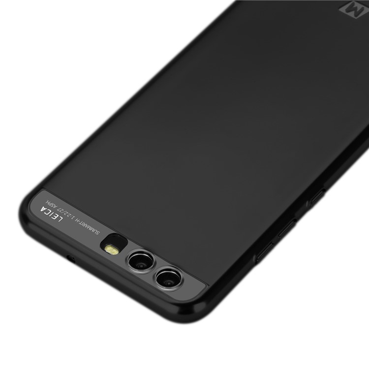 MOMAX Plating Matte Metallic PC Wrapped Back Case for Huawei P10 - Black-8