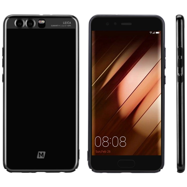 MOMAX Plating Matte Metallic PC Phone Shell for Huawei P10 Plus - Black-1