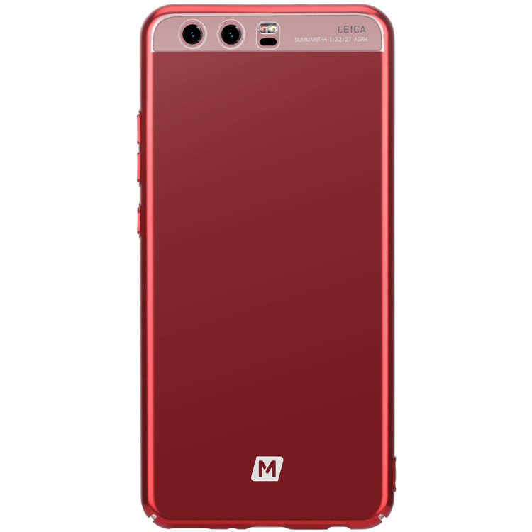 MOMAX Plating Matte Metallic PC Wrapped Back Case for Huawei P10 Plus - Red-2