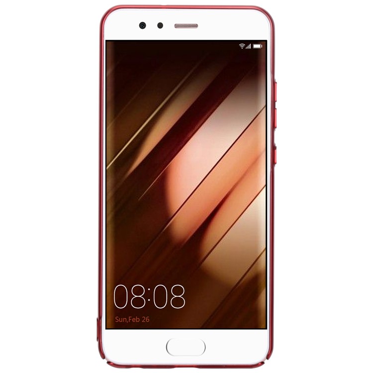 MOMAX Plating Matte Metallic PC Wrapped Back Case for Huawei P10 Plus - Red-3