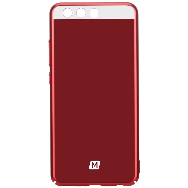 MOMAX Plating Matte Metallic PC Wrapped Back Case for Huawei P10 Plus - Red-4