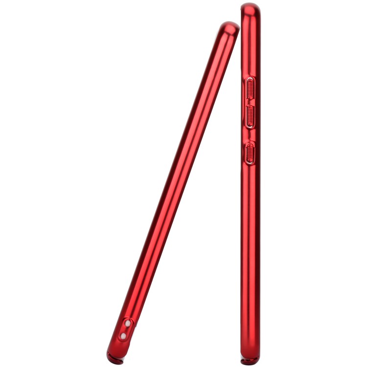 MOMAX Plating Matte Metallic PC Wrapped Back Case for Huawei P10 Plus - Red-7