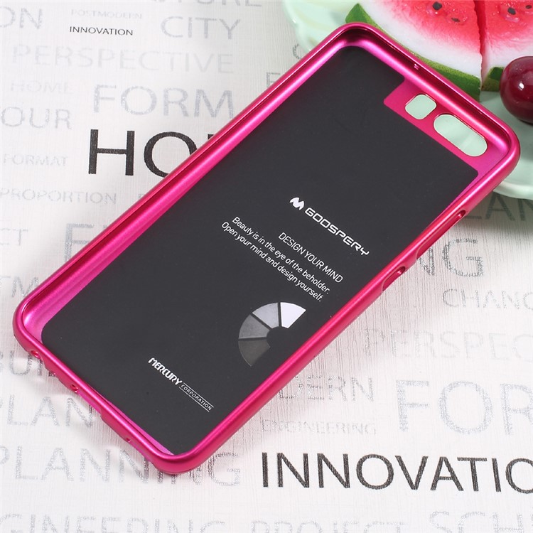 MERCURY GOOSPERY i JELLY Metallic TPU Back Shell for Huawei P10 - Rose-4
