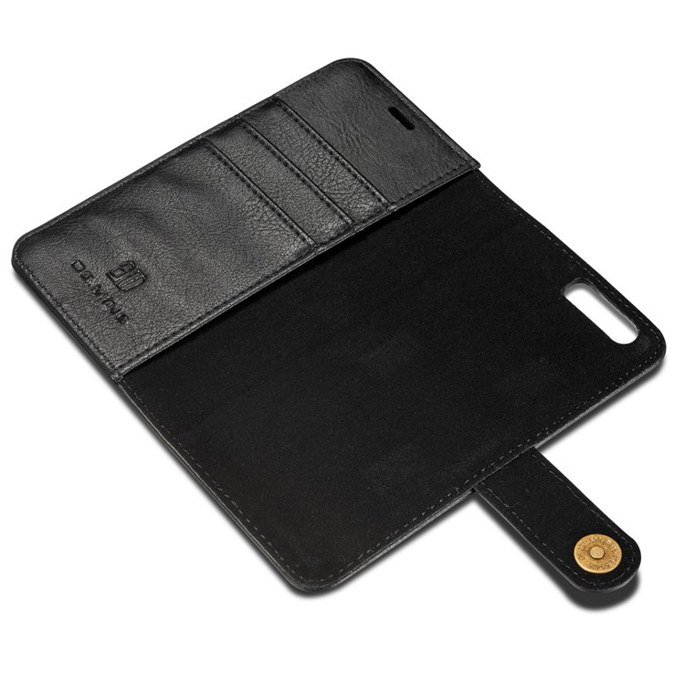 DG.MING for Huawei P10 Movable Inner Shell + Split Leather Wallet Case - Black-15