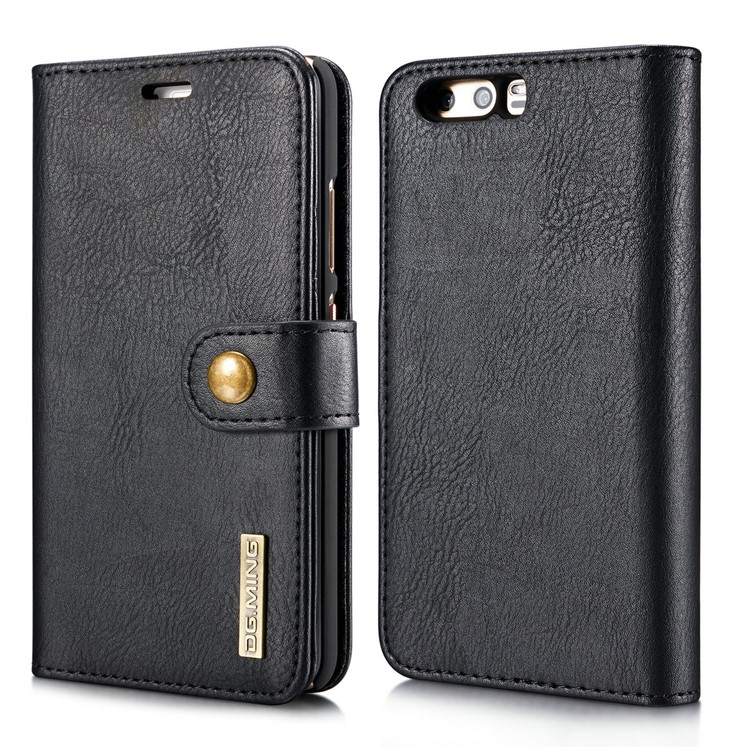 DG.MING for Huawei P10 Movable Inner Shell + Split Leather Wallet Case - Black-2