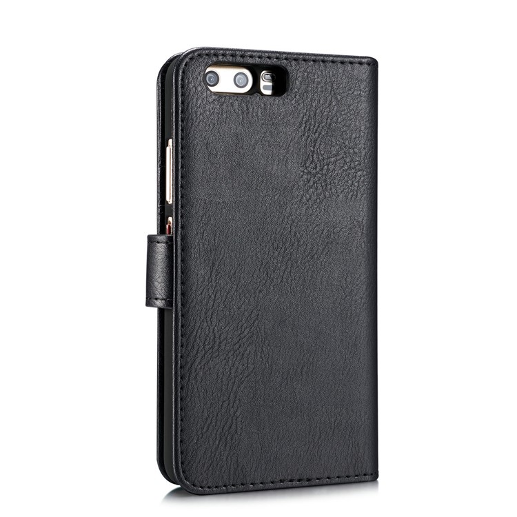 DG.MING for Huawei P10 Movable Inner Shell + Split Leather Wallet Case - Black-7