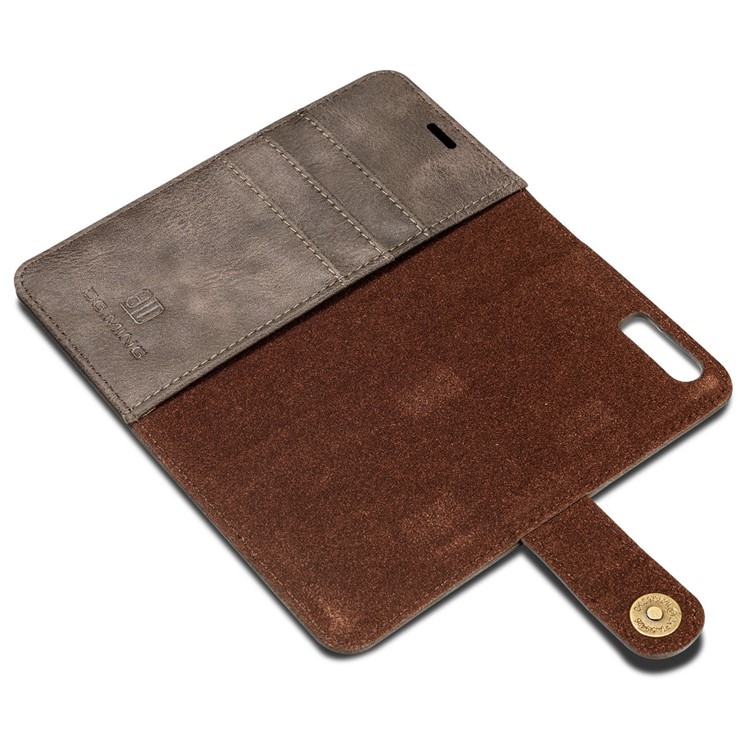 DG.MING Detachable 2 in 1 Inner Shell + Wallet Split Leather Cover for Huawei P10 - Coffee-10