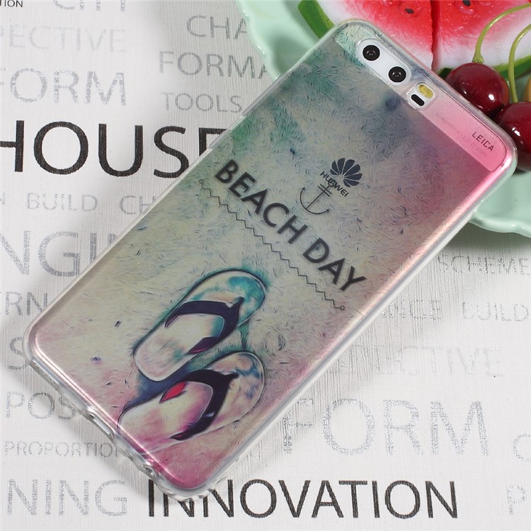 Pattern Printing Soft TPU Cell Phone Case for Huawei P10 - Beach Day-2