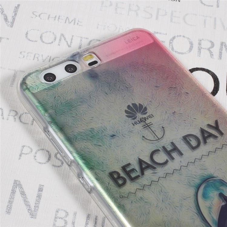 Pattern Printing Soft TPU Cell Phone Case for Huawei P10 - Beach Day-5