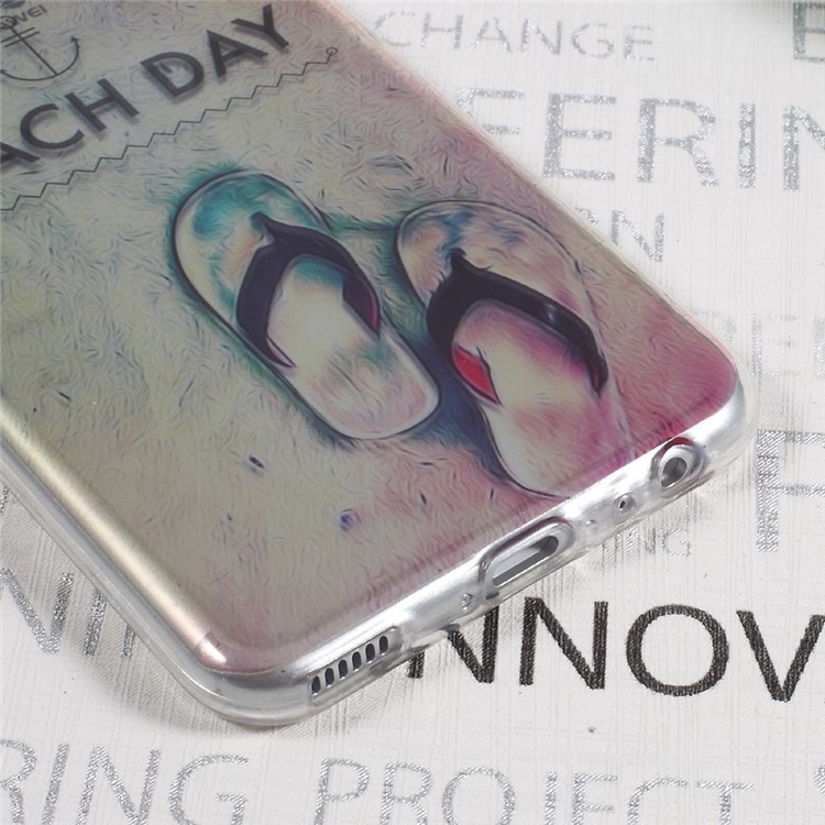 Pattern Printing Soft TPU Cell Phone Case for Huawei P10 - Beach Day-6