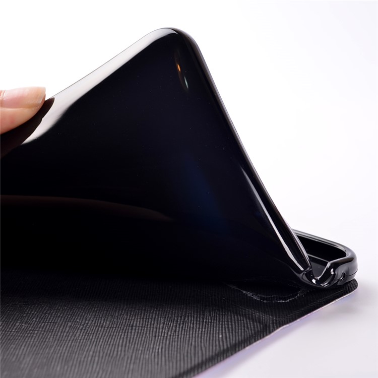 Patterned Card Holder Leather Stand Case for Huawei Honor Pad 2 - Galaxy LOVE-10