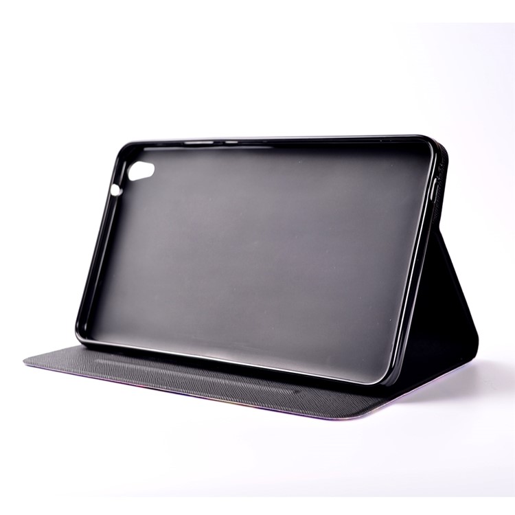 Patterned Card Holder Leather Stand Case for Huawei Honor Pad 2 - Galaxy LOVE-5