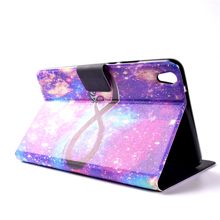 Patterned Card Holder Leather Stand Case for Huawei Honor Pad 2 - Galaxy LOVE-6