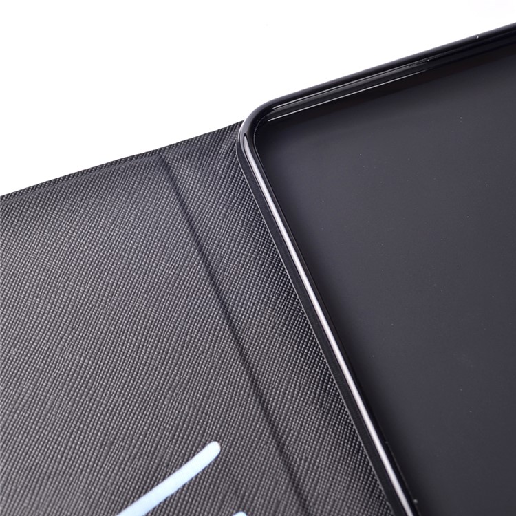 Patterned Card Holder Leather Stand Case for Huawei Honor Pad 2 - Galaxy LOVE-9
