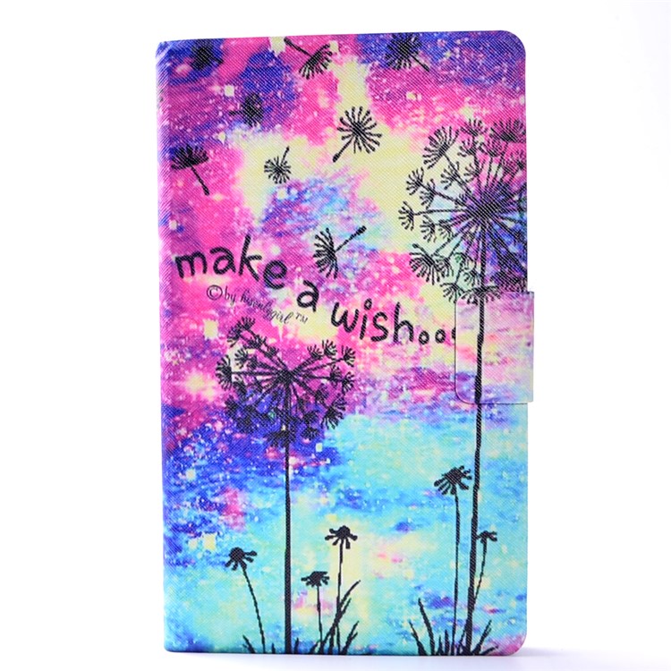 For Huawei MediaPad M3 8.4 Patterned Card Slots Stand Case Accessory - Dandelion-2