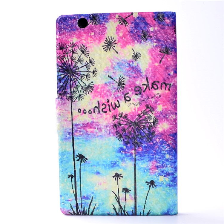 For Huawei MediaPad M3 8.4 Patterned Card Slots Stand Case Accessory - Dandelion-3