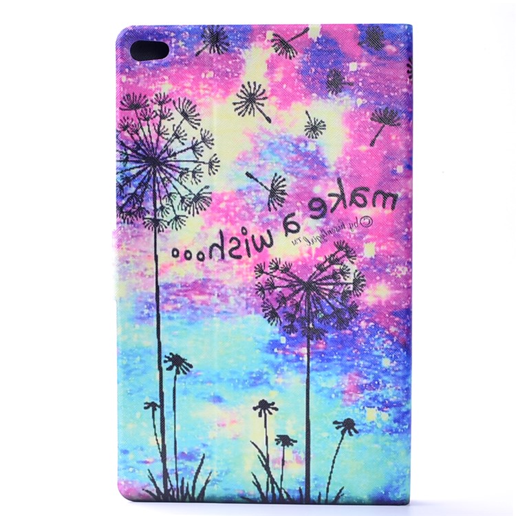 For Huawei MediaPad M2 Lite 10.1 Pattern Printing Card Slots Leather Stand Case Accessory - Dandelion-3