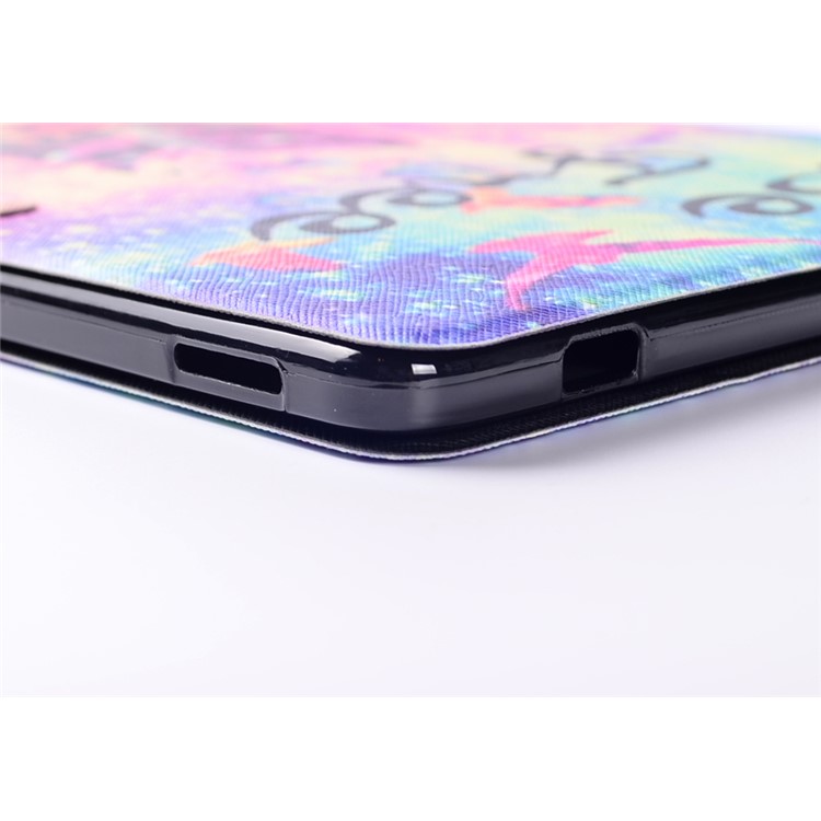 Pattern Printing Leather Card Slots Flip Case Stand for Huawei MediaPad M2 10.0 - Feather and Be Free-11
