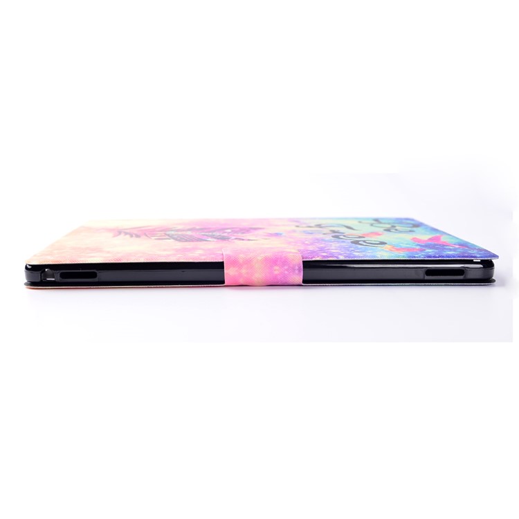 Pattern Printing Leather Card Slots Flip Case Stand for Huawei MediaPad M2 10.0 - Feather and Be Free-12