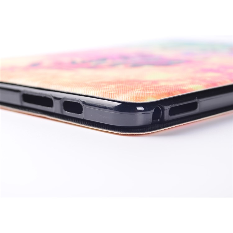 Pattern Printing Leather Card Slots Flip Case Stand for Huawei MediaPad M2 10.0 - Feather and Be Free-13