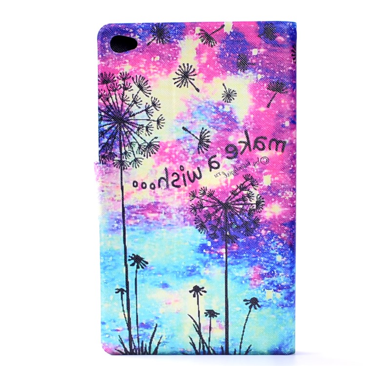 For Huawei MediaPad M2 8.0 Patterned Card Slots Leather Stand Case Accessory - Dandelion-3