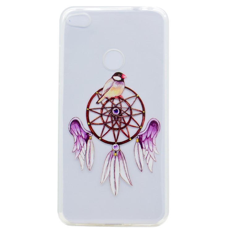 Pattern Printing Soft TPU Case for Huawei P8 Lite (2017) / Honor 8 Lite - Bird and Dream Catcher-1