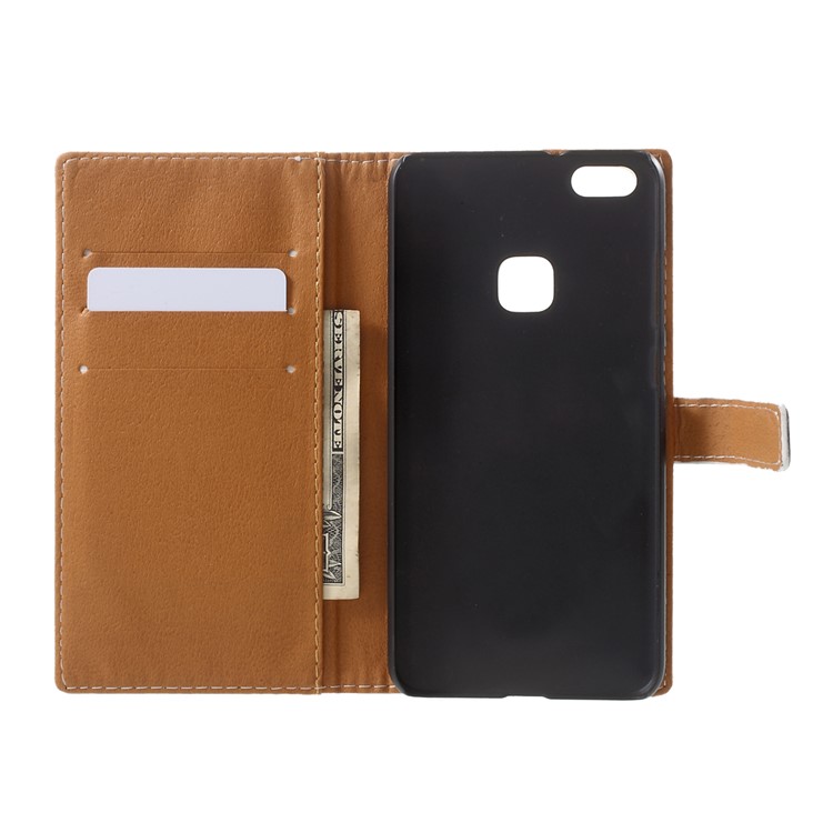 Pattern Printing Magnetic Leather Protective Case for Huawei P10 Lite - Police Public Call Box-6