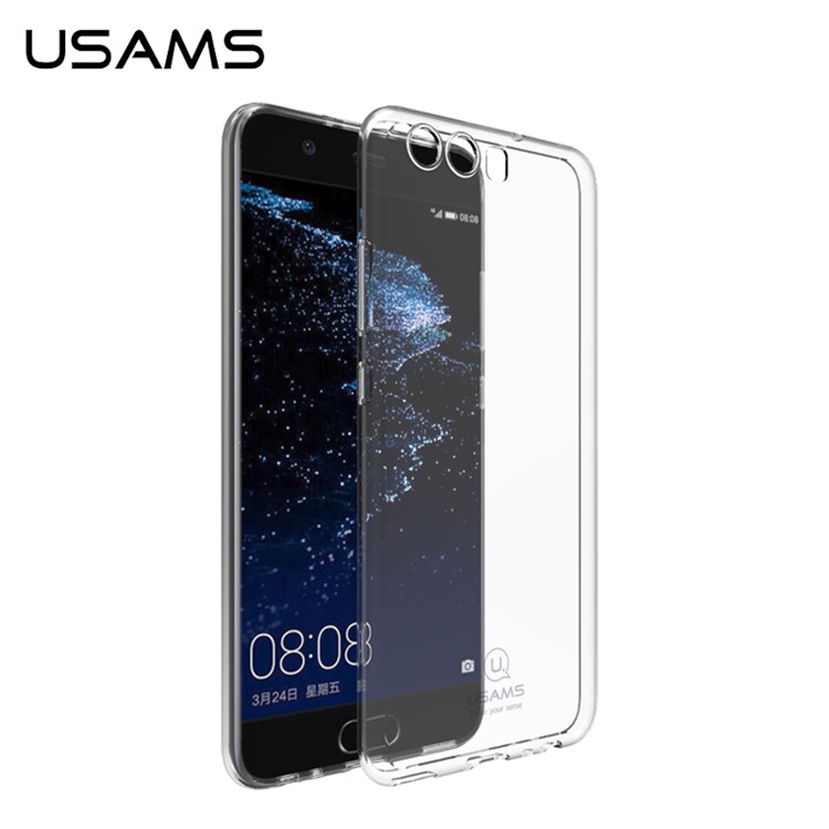 USAMS Primary Color Series Clear Soft TPU Case for Huawei P10 - Transparent-1
