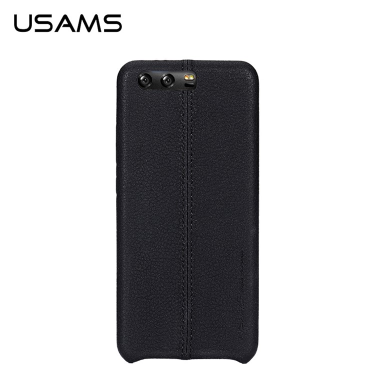 USAMS for Huawei P10 Litch Grain Leather Coated PC Hard Case - Black-1