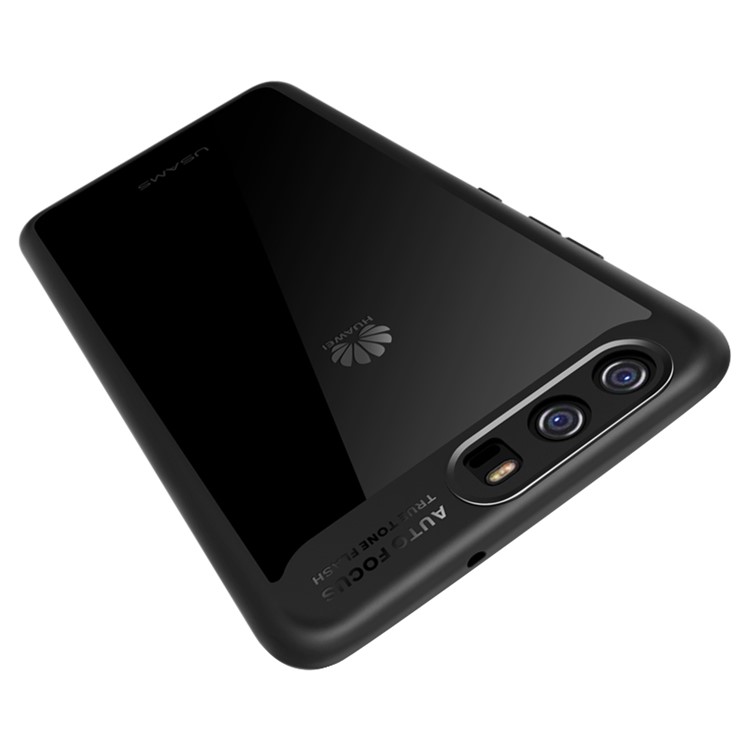 USAMS Mant Series Clear PC + Soft TPU Phone Case for Huawei P10 Plus - Black-4