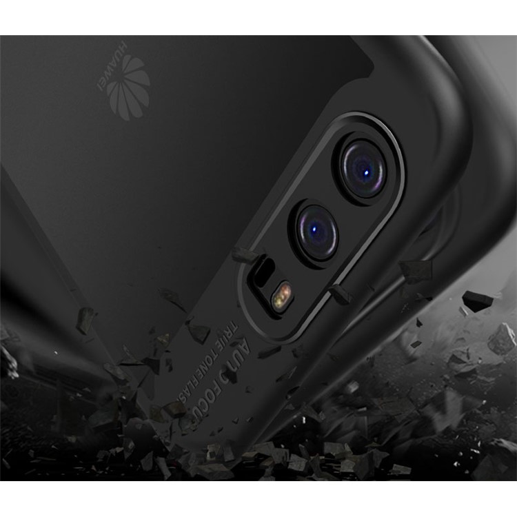 USAMS Mant Series Clear PC + Soft TPU Phone Case for Huawei P10 Plus - Black-6