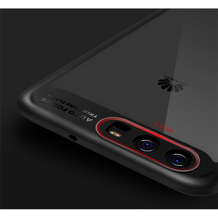 USAMS Mant Series Clear PC + Soft TPU Phone Case for Huawei P10 Plus - Black-7