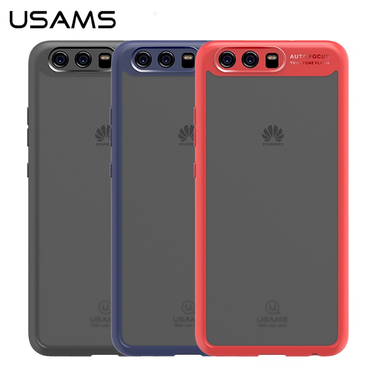 USAMS Mant Series Clear PC + Soft TPU Phone Cover for Huawei P10 - Black-8