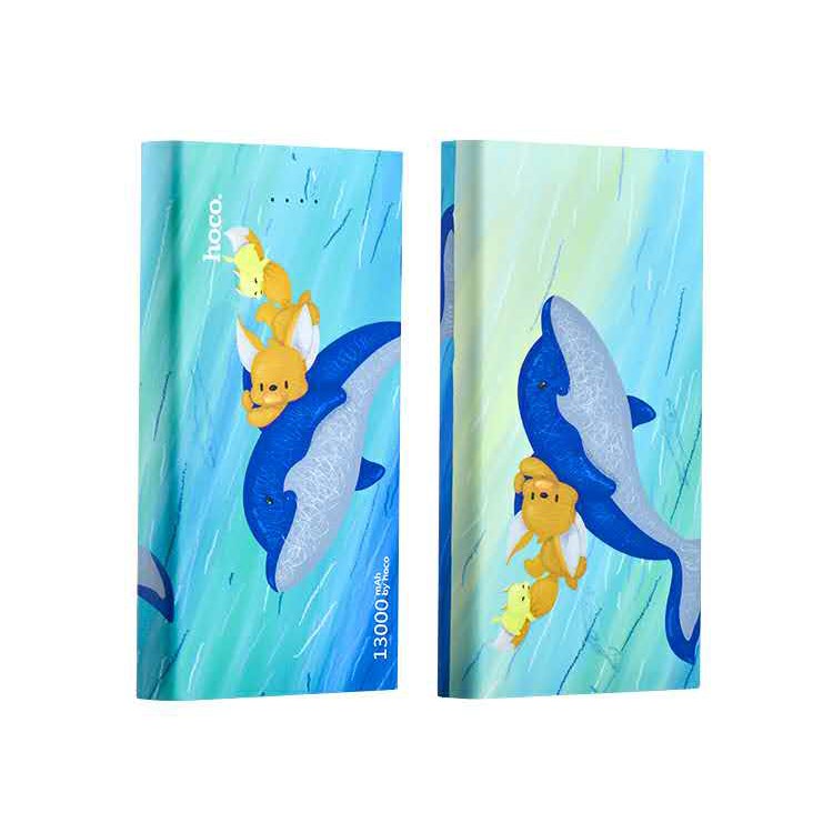 HOCO B12E-13000 Illustration Power Bank 13000mAh Mobile External Battery Dual USB - Fish Sporting-2