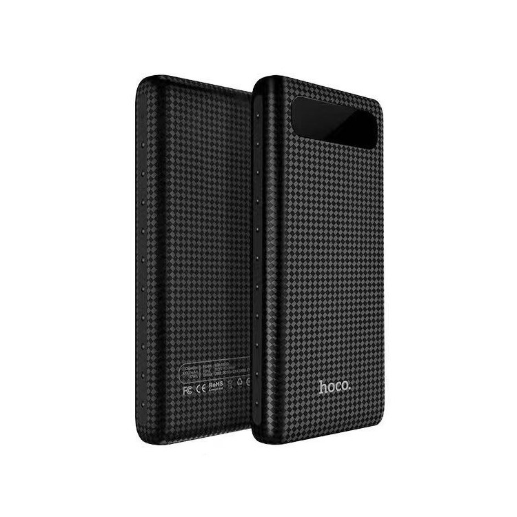 HOCO Mige LCD Power Bank 20000mAh Dual USB Charger for Samsung Huawei Etc (B20A-20000) - Black-1